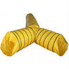 China Yellow Y shape Tarpaulin Products Modular Tee Piece PVC Air Vent Ducting distributor
